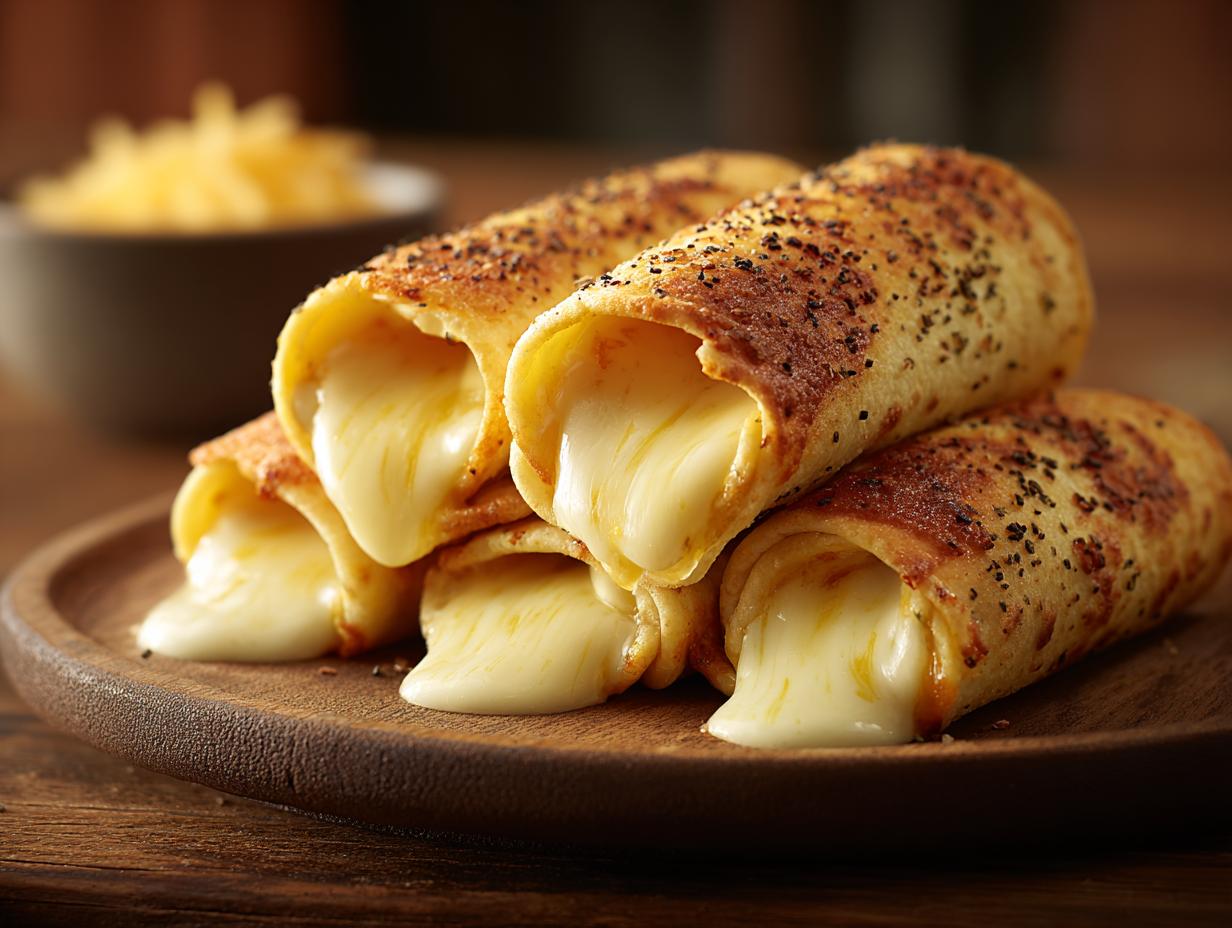 Low Carb Tortilla: 10 Minute, Sinful Cheese Roll-Up