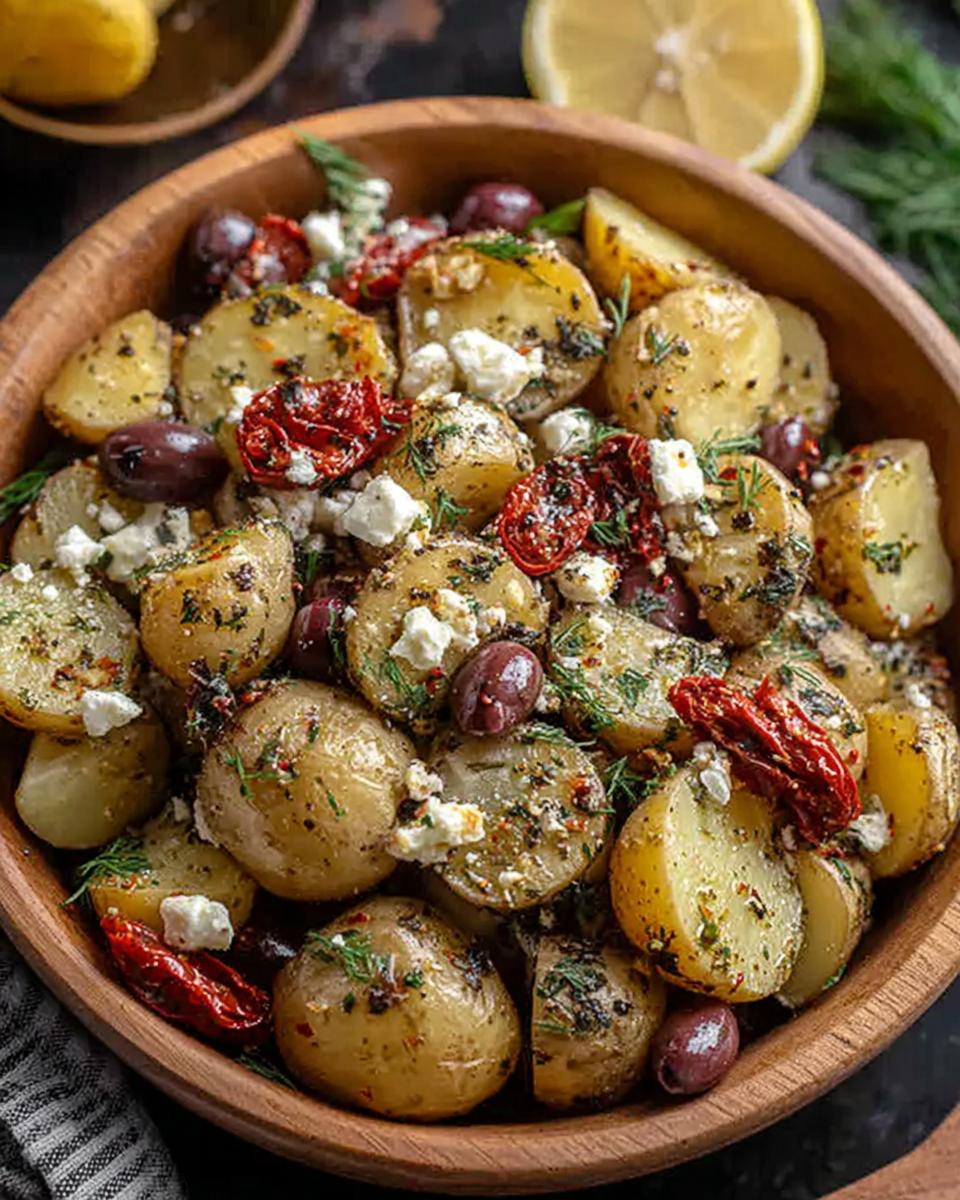 Mouthwatering Mediterranean Potato Salad - detail 2