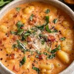 Mouthwatering Sun Dried Tomato Gnocchi Soup