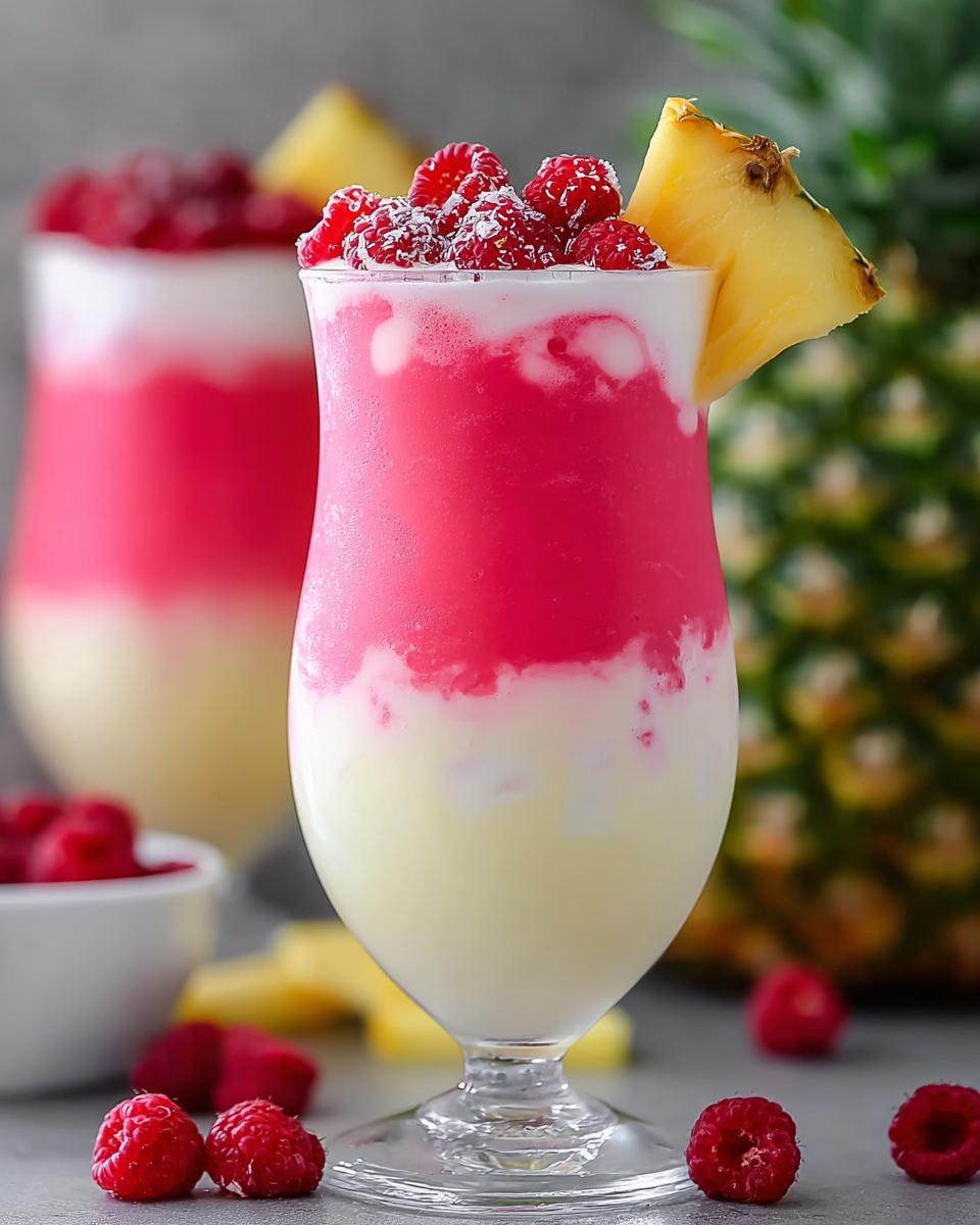 Raspberry Colada Twist - detail 1