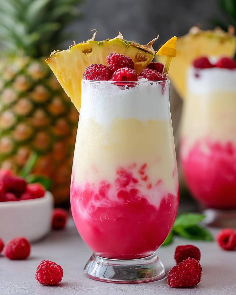 Raspberry Colada Twist - detail 2