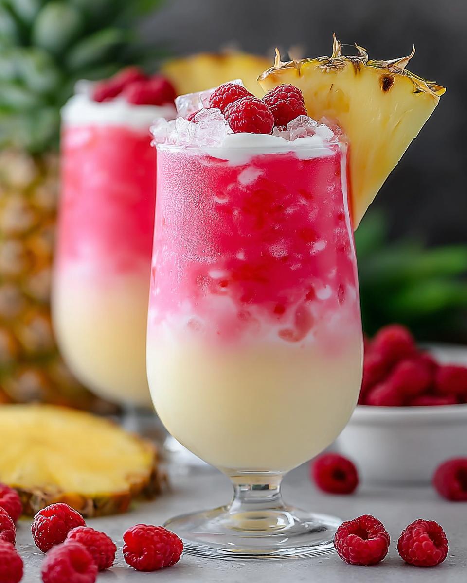 Raspberry Colada Twist - detail 3