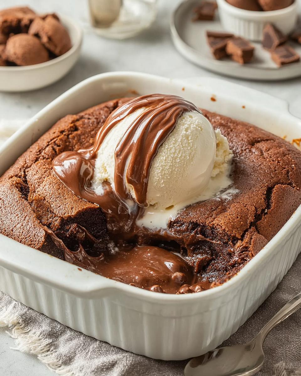 Southern Chocolate Cobbler - detail 1