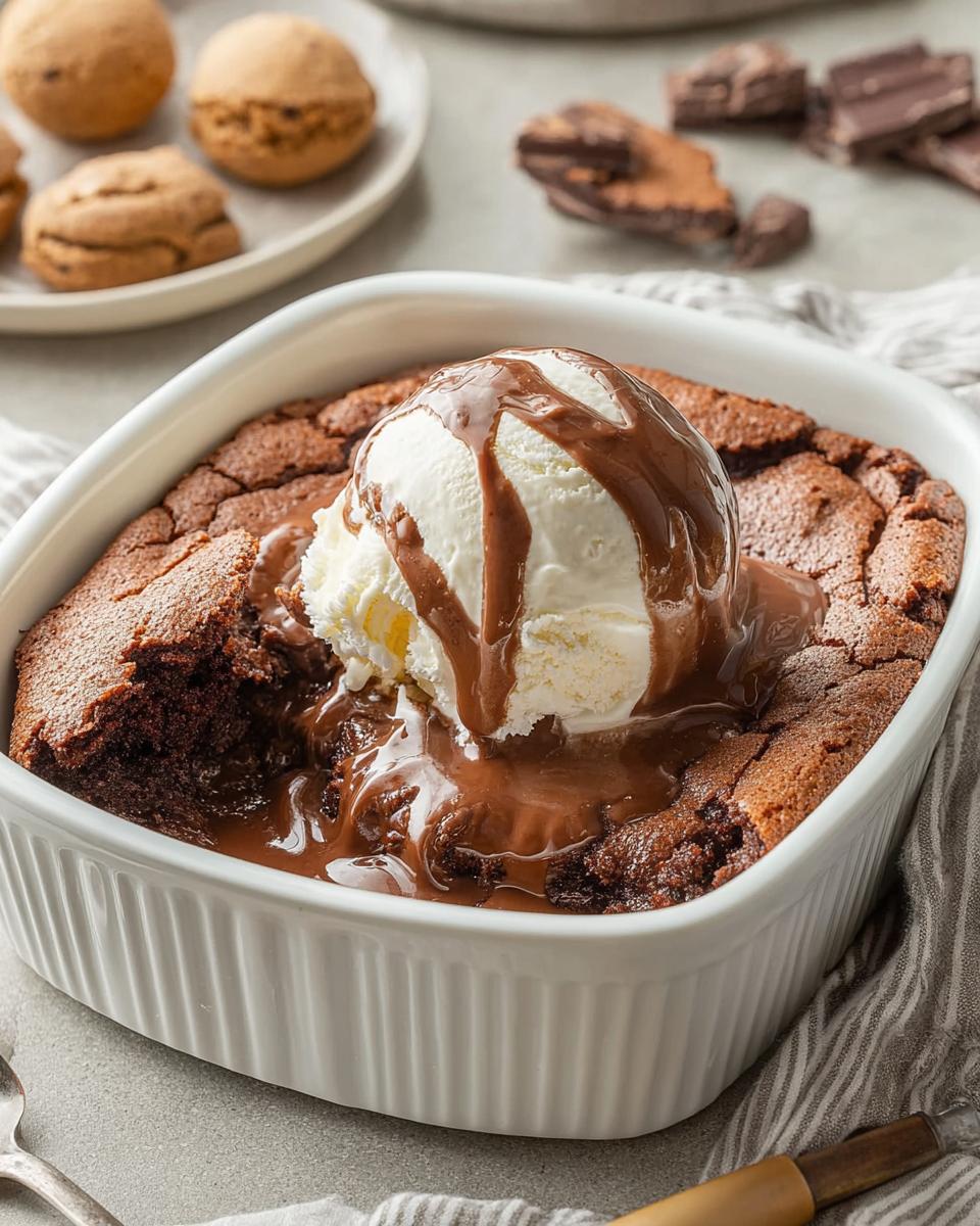 Southern Chocolate Cobbler - detail 2