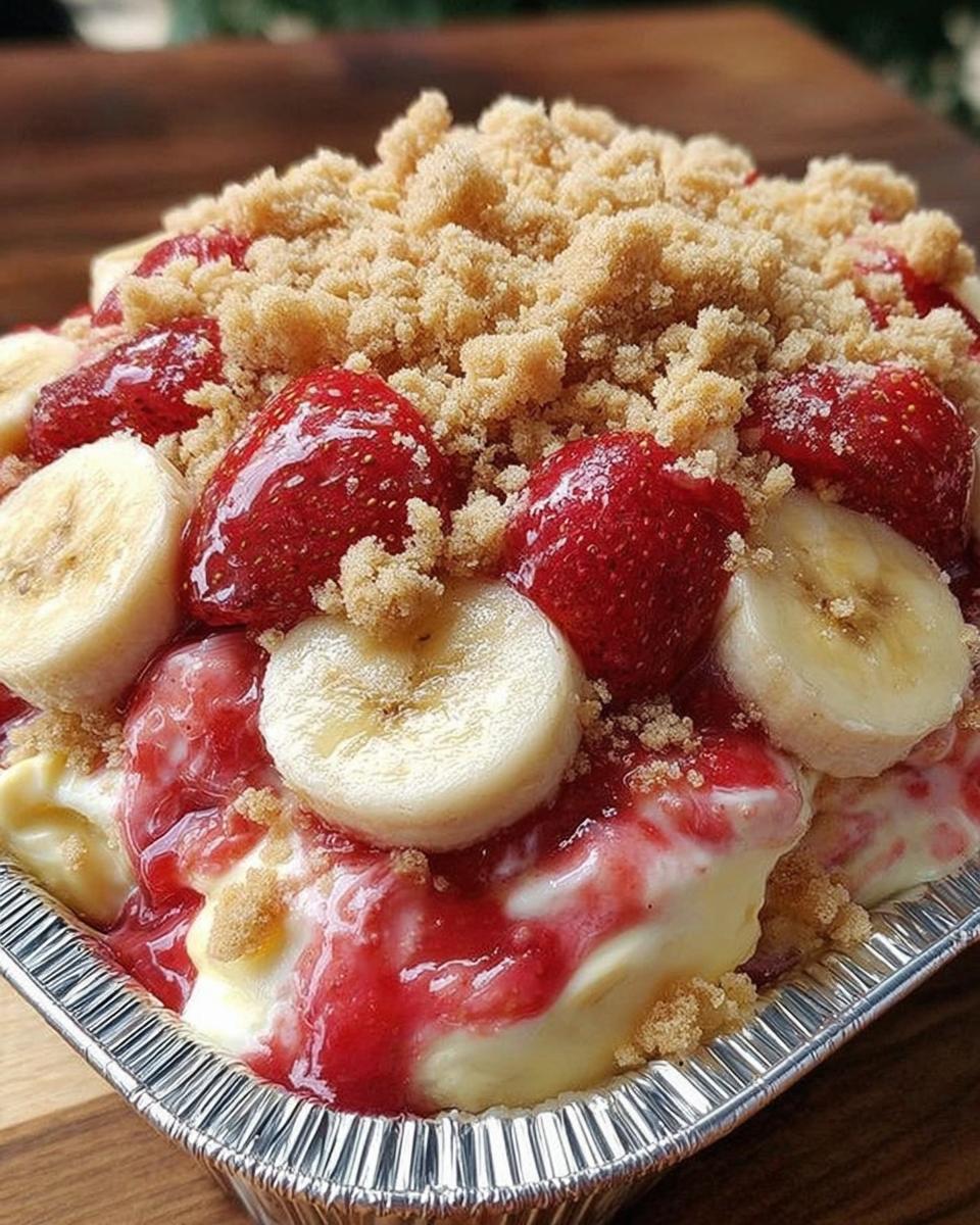 Strawberry Crunch Banana Pudding - detail 2