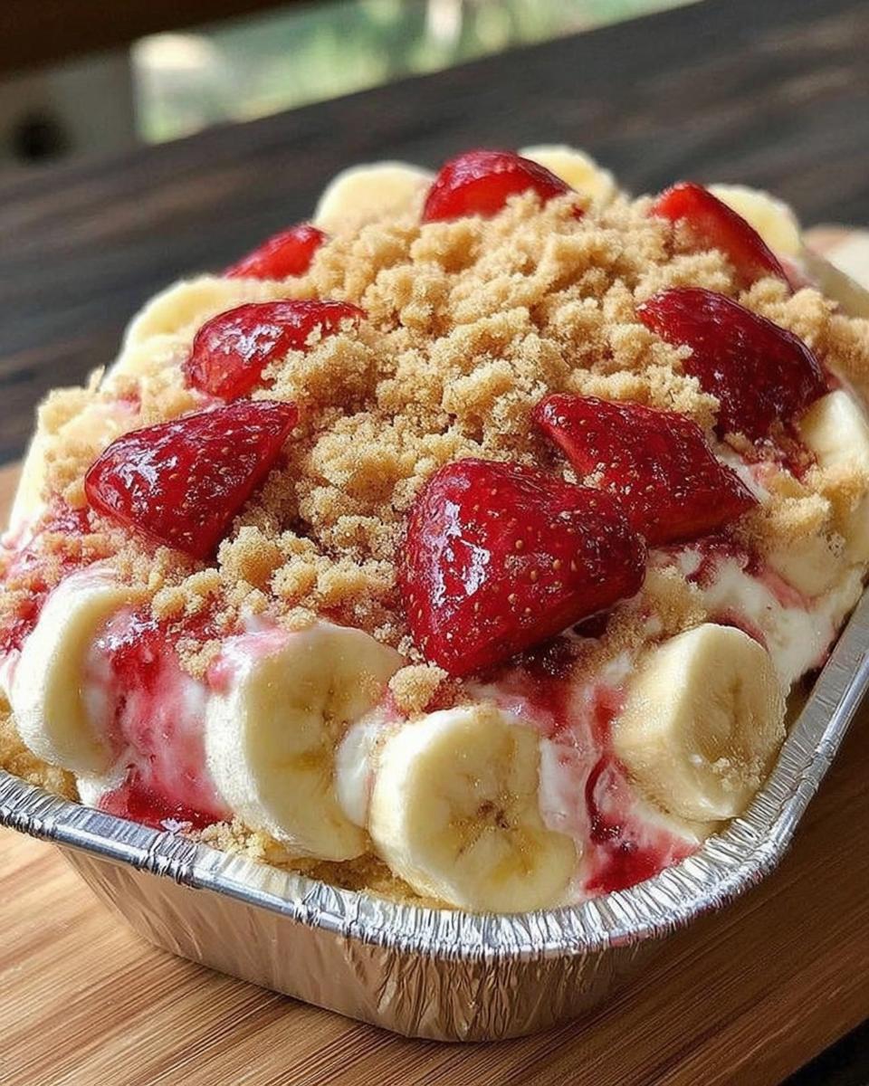 Strawberry Crunch Banana Pudding - detail 3