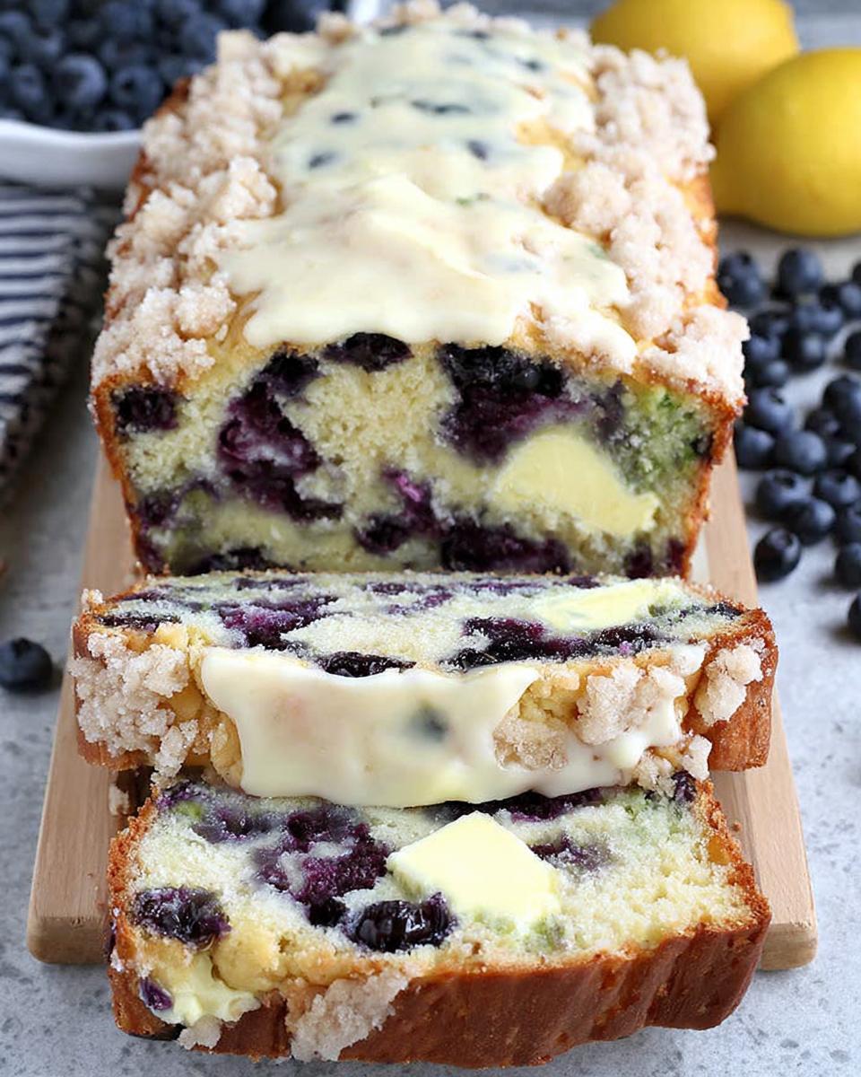 BLUEBERRY CREAM CHEESE BREAD - detail 1