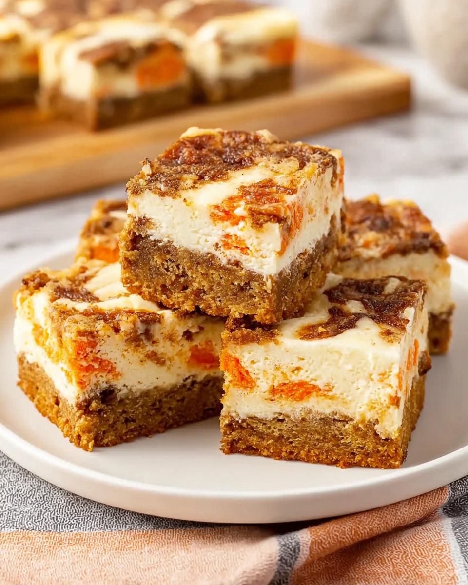 Carrot Cake Cheesecake Bars - detail 2