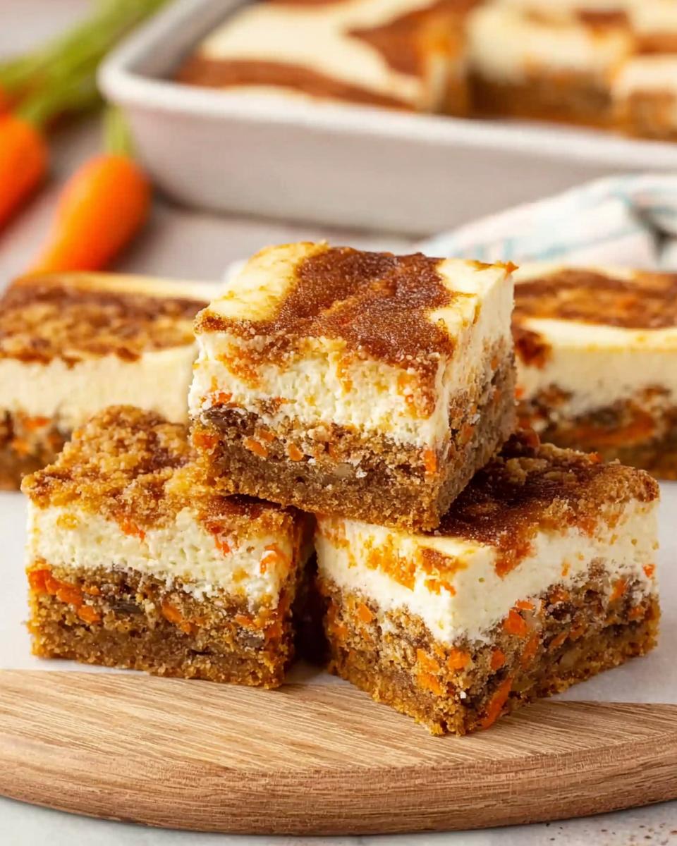 Carrot Cake Cheesecake Bars - detail 3