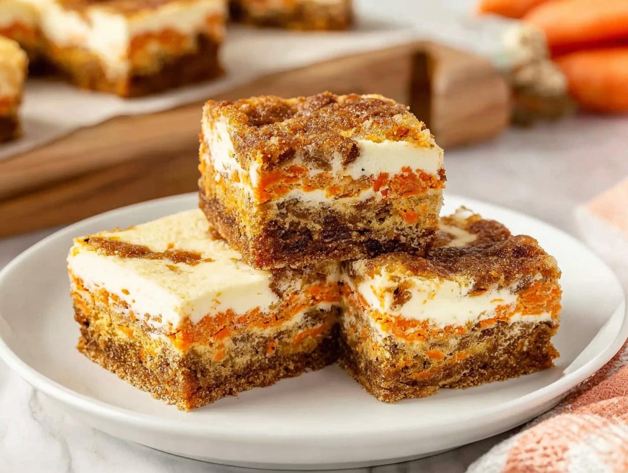 Sinful 16 Carrot Cake Cheesecake Bars Recipe