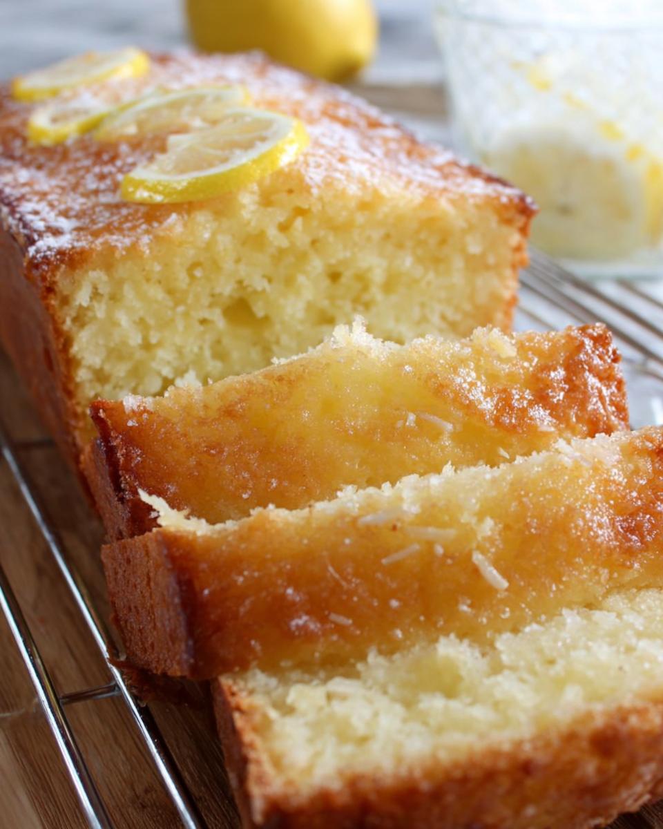Coconut Lemon Loaf Cake - detail 2