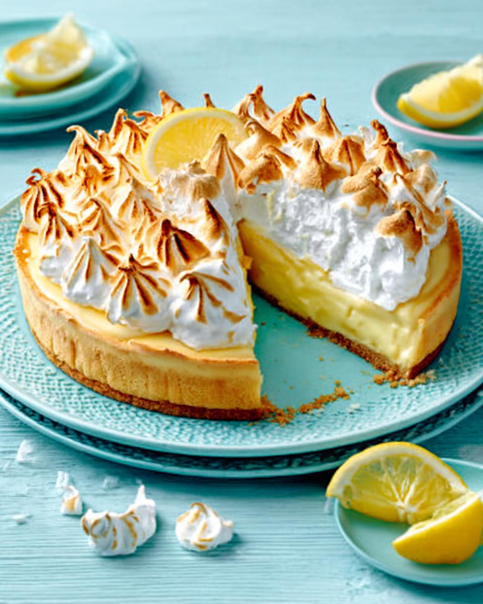 Creamy Lemon Meringue Cheesecake - detail 2