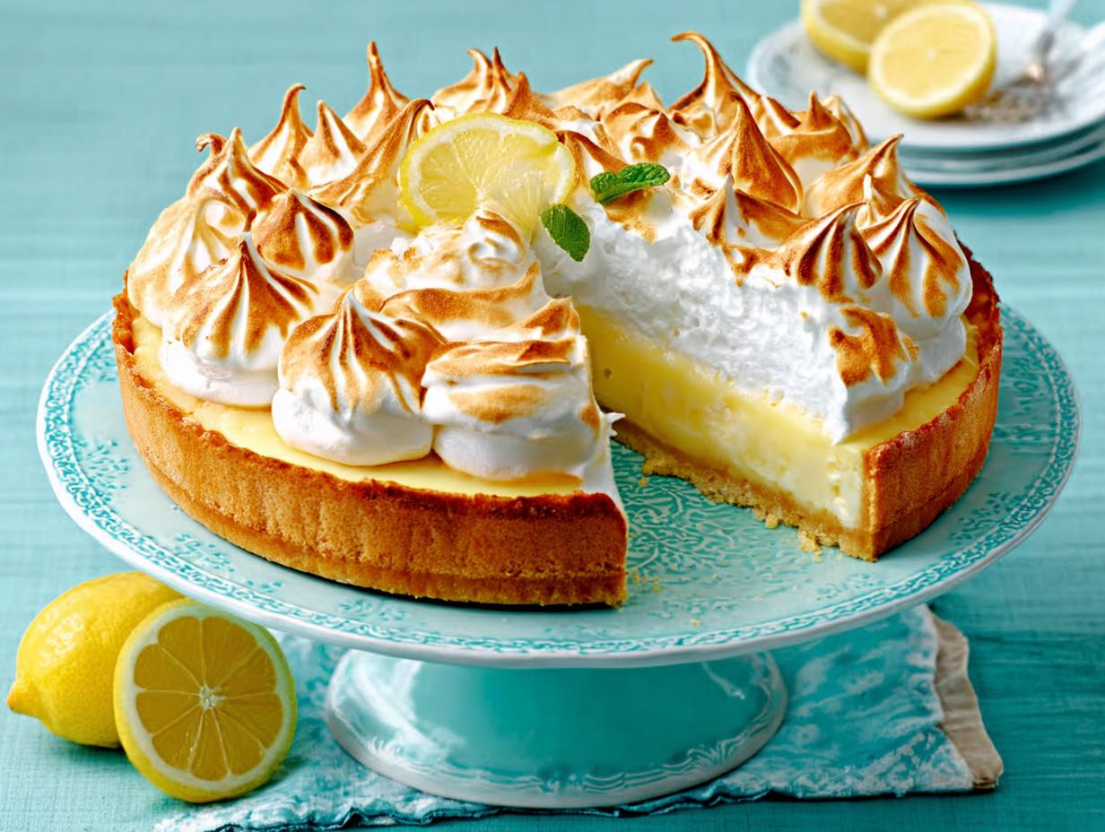 Creamy Lemon Meringue Cheesecake: a Sinful Delight