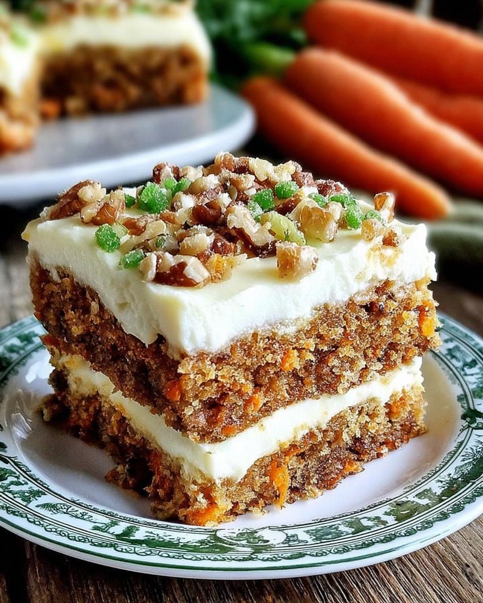 Decadent Carrot Cake Bars with Cream Cheese Frosting - detail 1