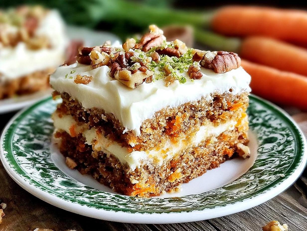 Baking Amazing Decadent Carrot Cake Bars in Just 30 Minutes