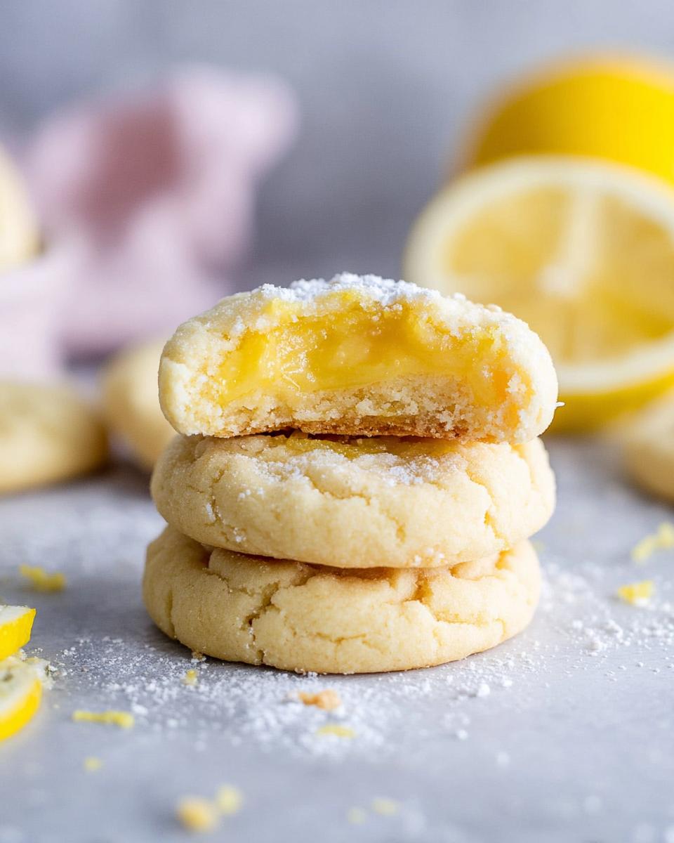 EASY Lemon Bar Cookies ~ two sugar bugs - detail 1