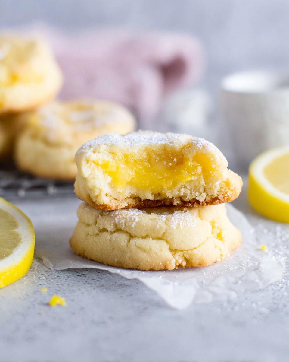 EASY Lemon Bar Cookies ~ two sugar bugs - detail 2