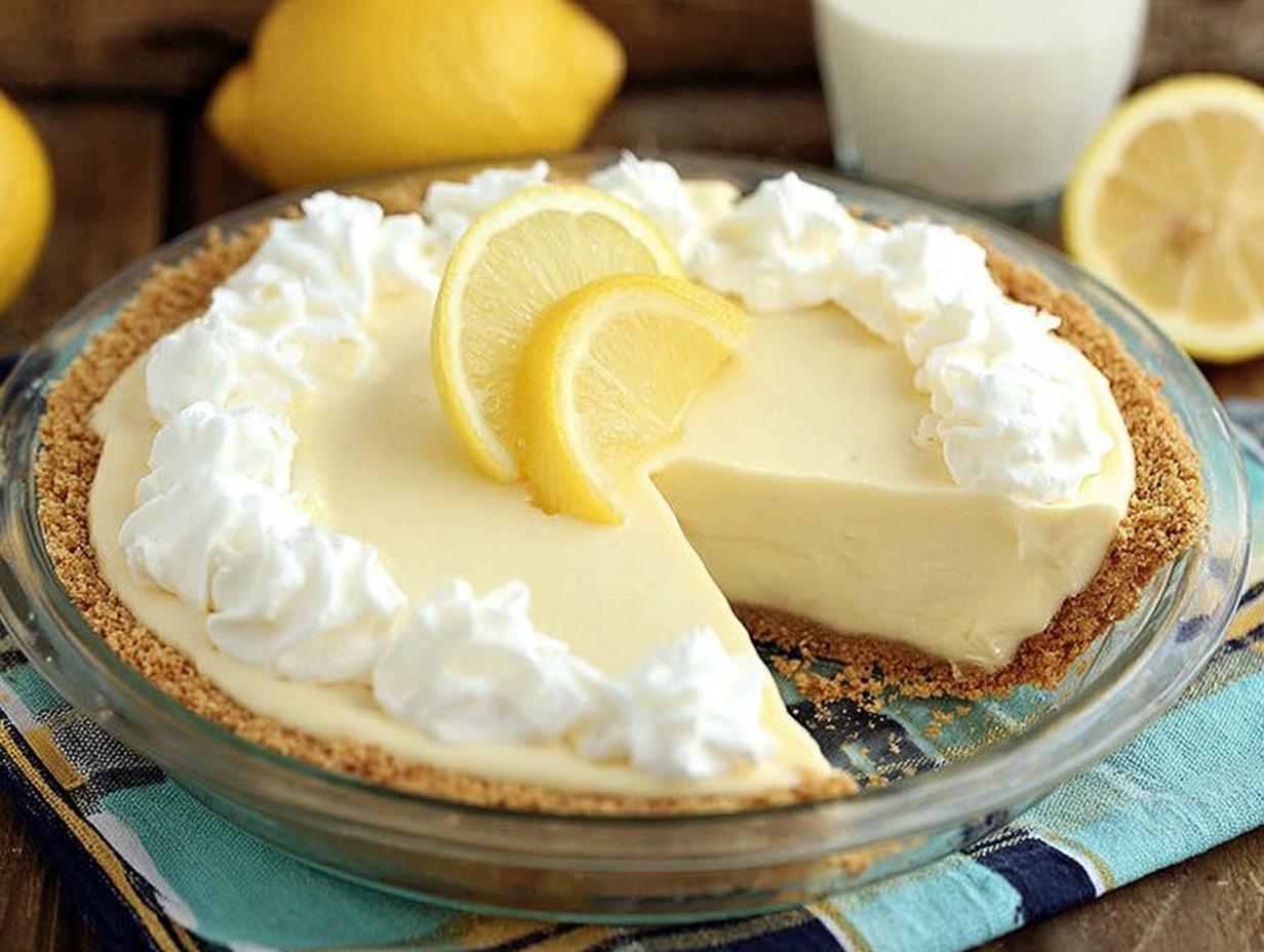 Easy Lemon Cream Pie: 6-Minute Irresistible Treat