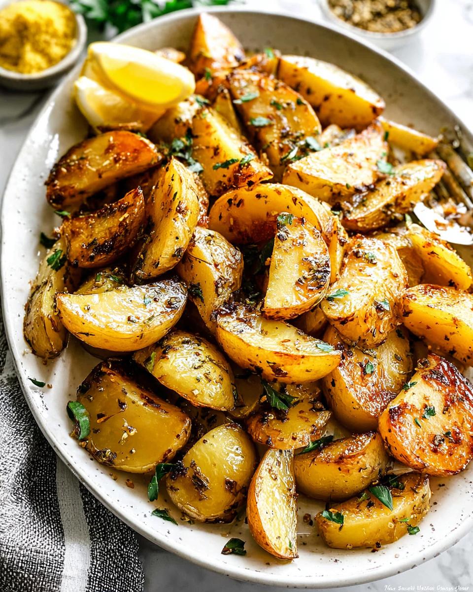 Garlic Crispy Greek Lemon Potatoes - detail 1
