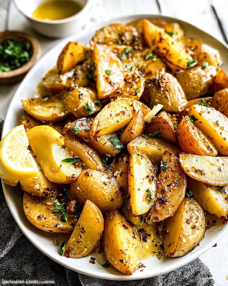 Garlic Crispy Greek Lemon Potatoes - detail 2