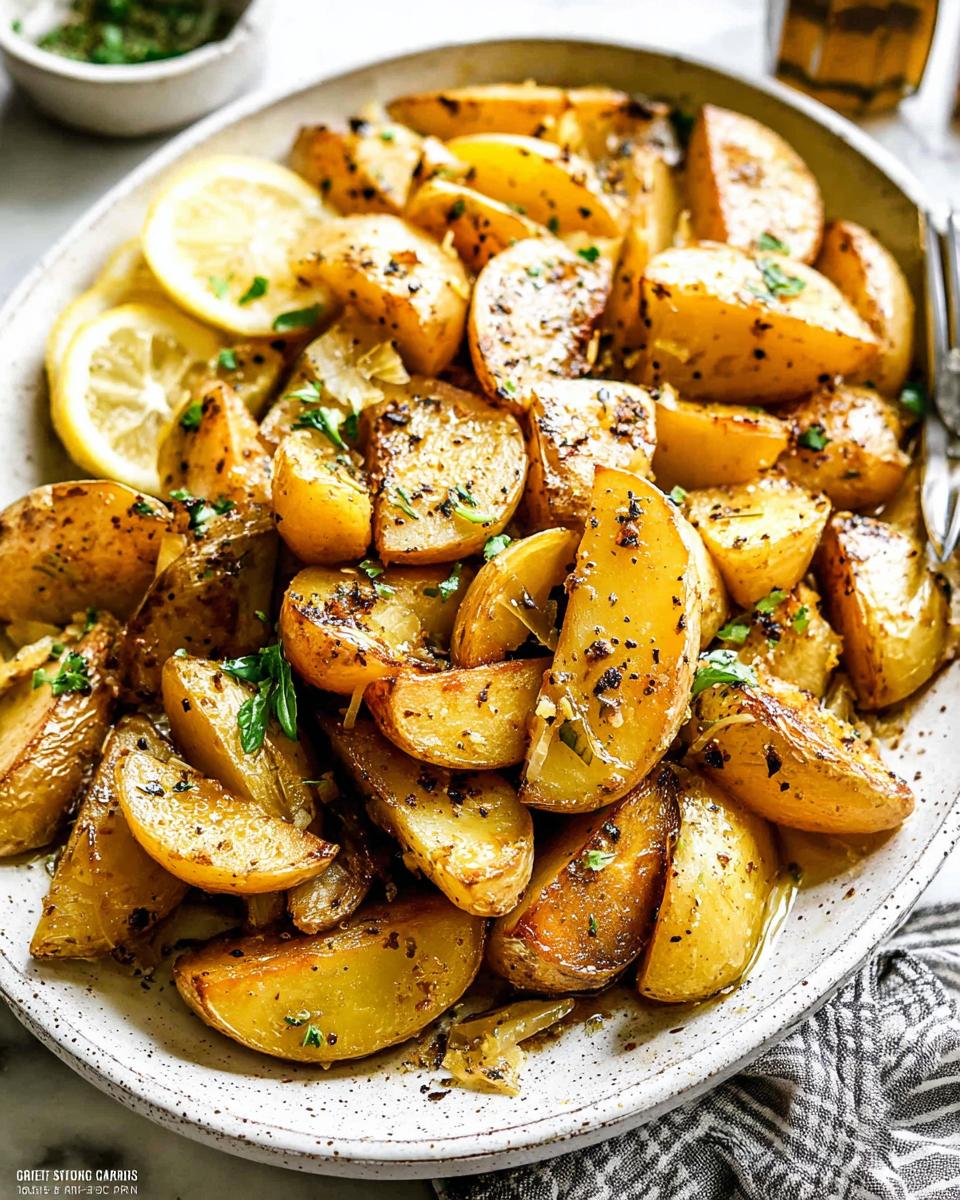 Garlic Crispy Greek Lemon Potatoes - detail 3