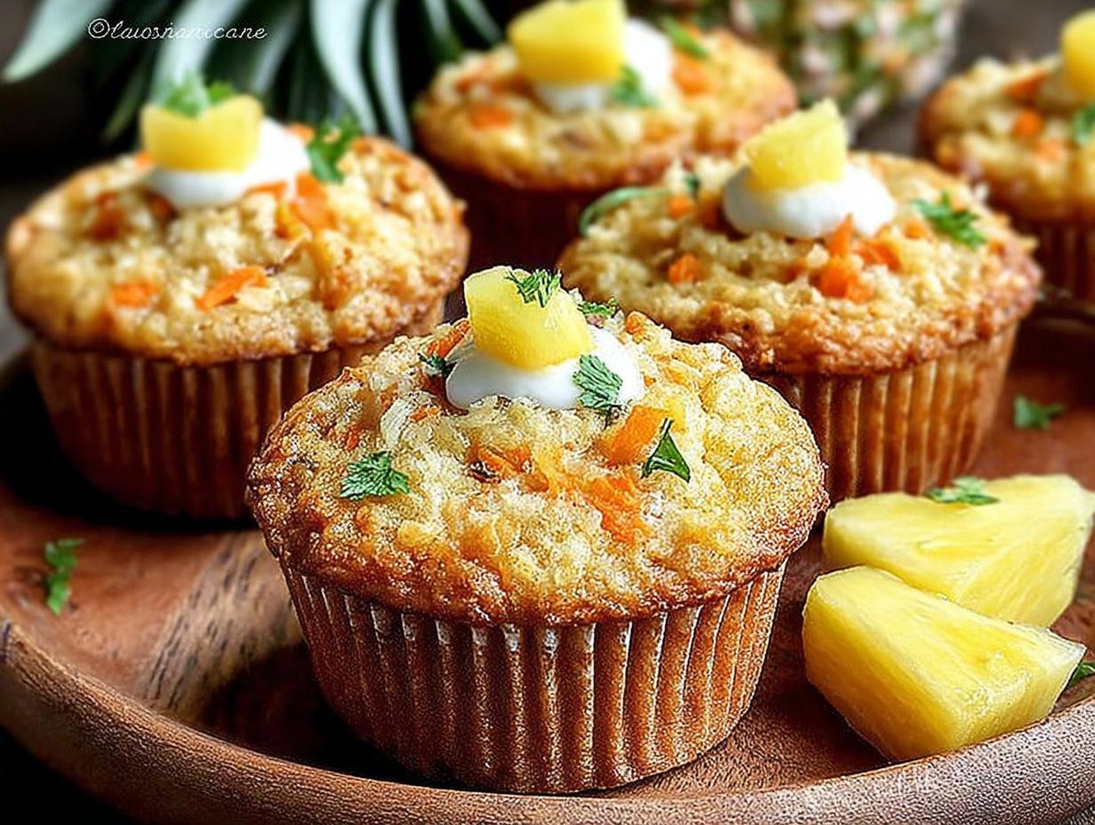 Delicious Hawaiian Pineapple Carrot Muffins Recipe