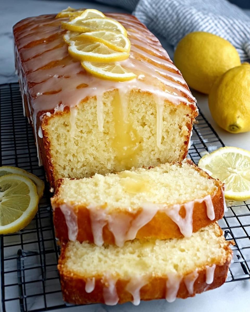 Healthy Greek Yogurt Lemon Loaf Cake - detail 1