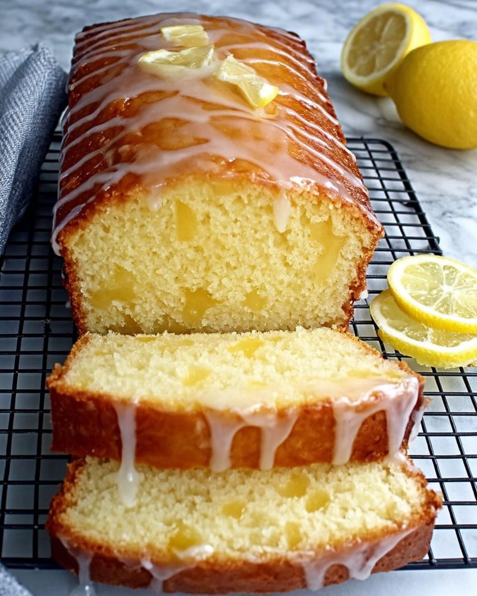 Healthy Greek Yogurt Lemon Loaf Cake - detail 2