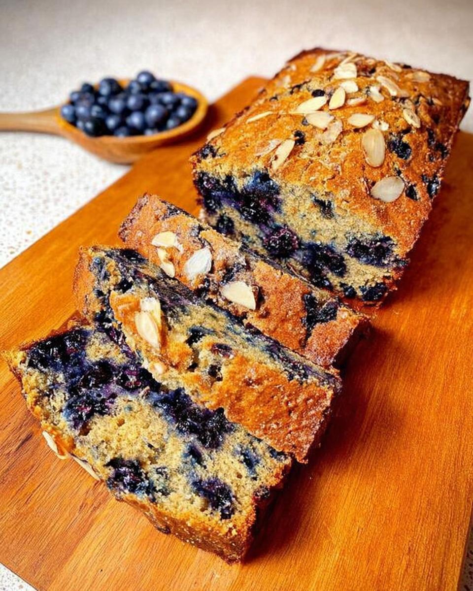 Keto Blueberry Lemon Loaf - detail 1