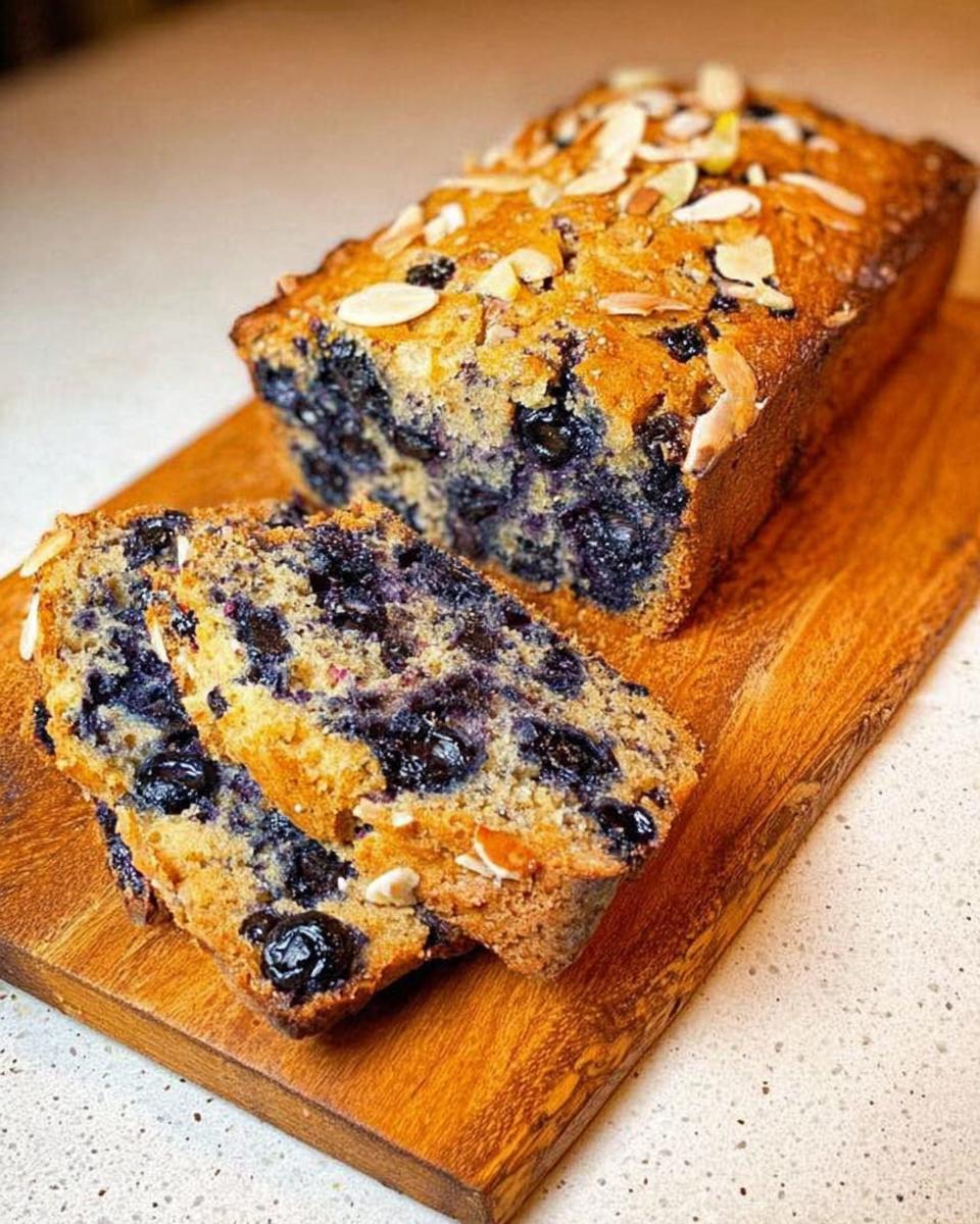 Keto Blueberry Lemon Loaf - detail 2