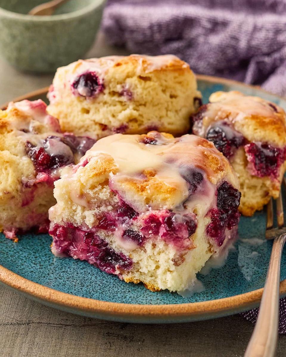 Lemon Blueberry Butter Swim Biscuits - detail 1