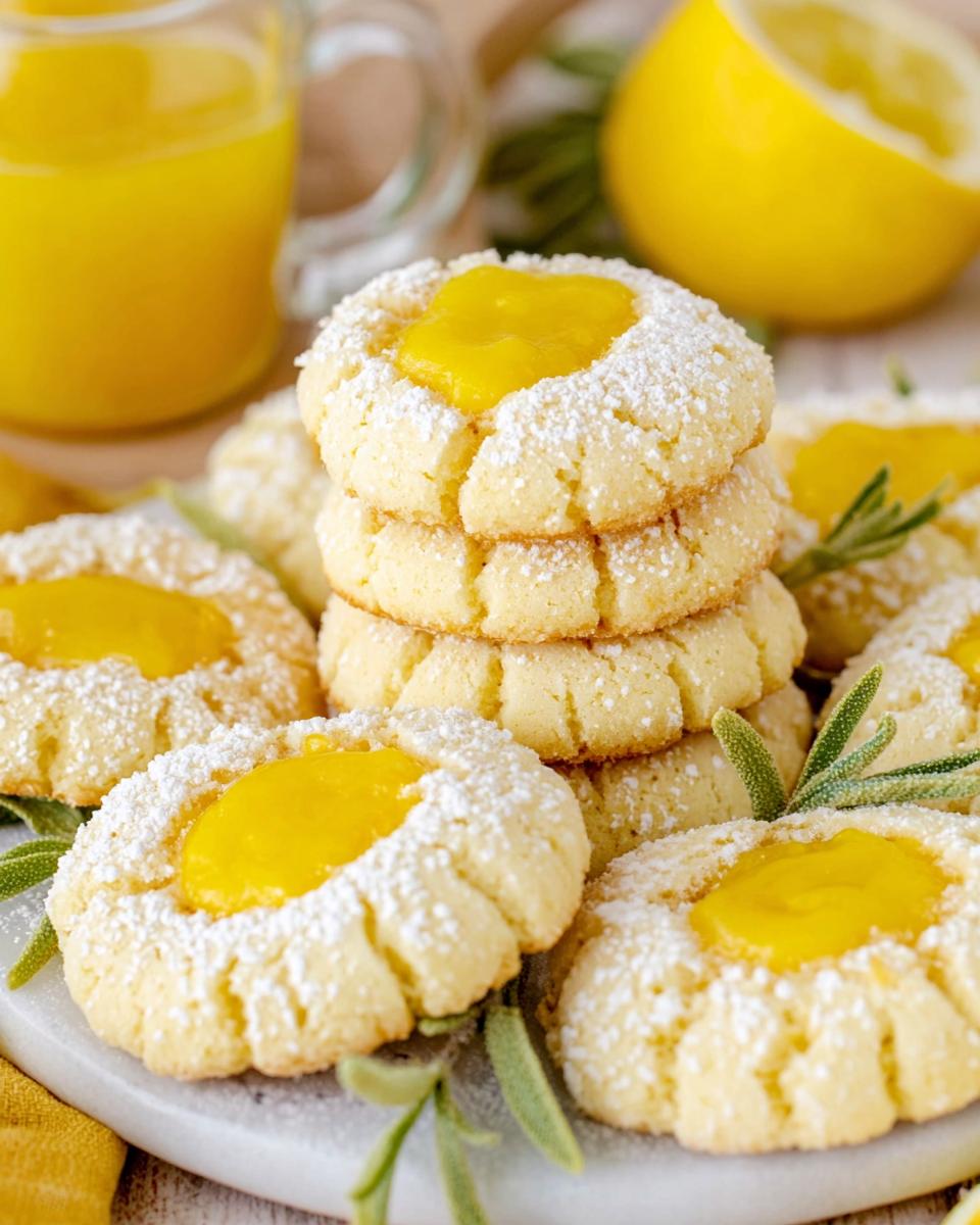 Lemon Curd Filled Cookies - detail 2