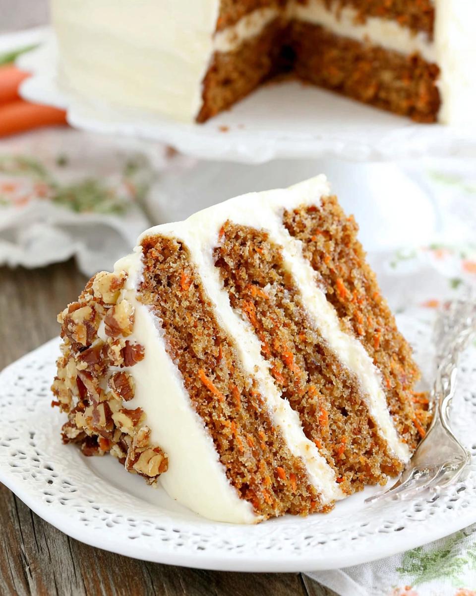 Moist Homemade Carrot Cake Recipe with Easy Cream Cheese Frosting - detail 1