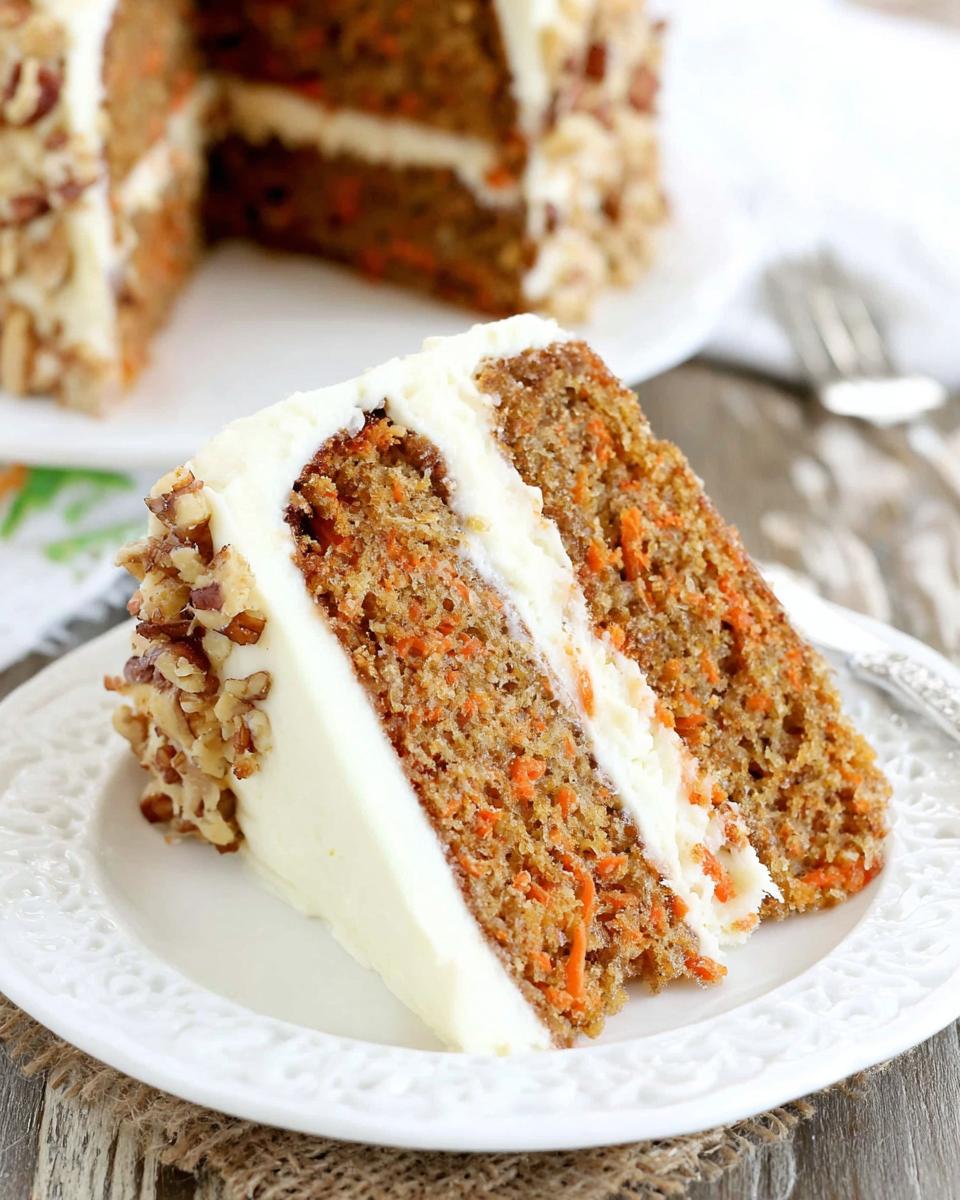 Moist Homemade Carrot Cake Recipe with Easy Cream Cheese Frosting - detail 2