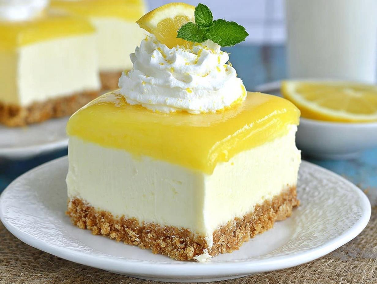 Easy No-Bake Lemon Cheesecake Recipe in Just 4 Hours